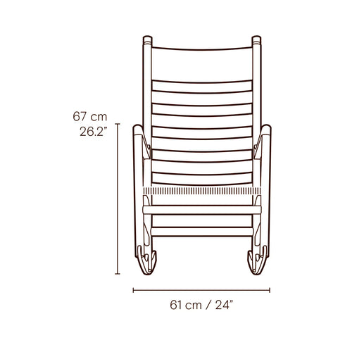 【名作と暮らす、そのはじまりに。】CH45 Rocking Chair ロッキングチェア オーク材オイル仕上げ ナチュラルペーパーコード カール・ハンセン&サン ハンス J. ウェグナー 正規取扱店