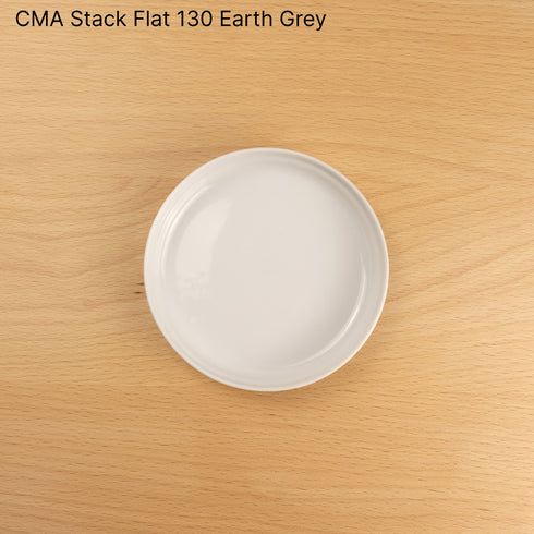 CMA Stack Flat 130 Earth Grey 1616/arita japan Clay アリタジャパン クレイ スタックフラット プレート 小皿 セシリエ・マンツ 有田焼 百田陶園 シンプル ナチュラル おしゃれ