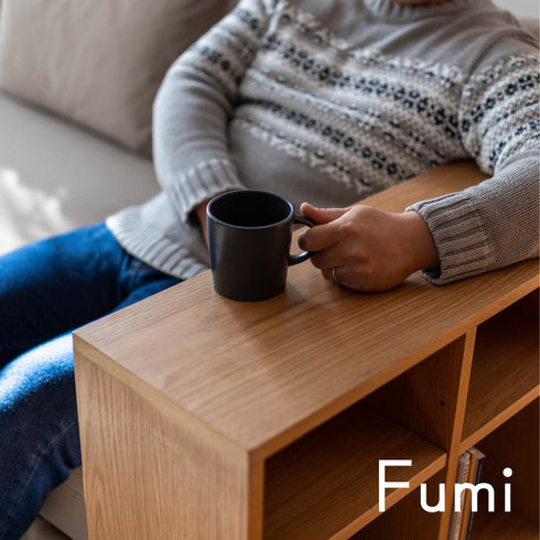 Fumi(フミ)整うソファ(ペット対応生地)ワイド+棚S リビングに、家族の棚があるソファ カバーリングソファ 手洗い可〈開梱設置無料〉