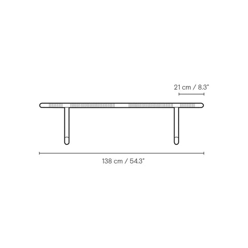 BM0489L テーブルベンチ オーク材オイル仕上げ ナチュラルペーパーコード Carl Hansen&Son カール・ハンセン&サン ボーエモーエンセン正規取扱店