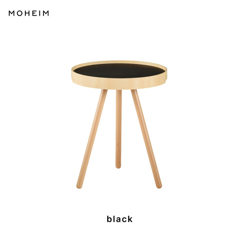 MOHEIM モヘイム BY TRAY TABLE バイ トレイテーブル サイドテーブル ナイトテーブル トレイ 取り外し 持ち運び 木製 スチール 日本製 越前漆器 職人仕上げ おしゃれ 北欧 モダン シンプル デザイン 竹内茂一郎 ギフト 贈り物 リビング 寝室 ホワイト ブラック グレー