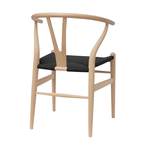 Yチェア CH24 ビーチ材 ソープ仕上げ ブラックペーパーコード 座面高45cm Carl Hansen&Son カールハンセン&サン 正規取扱店 正規品