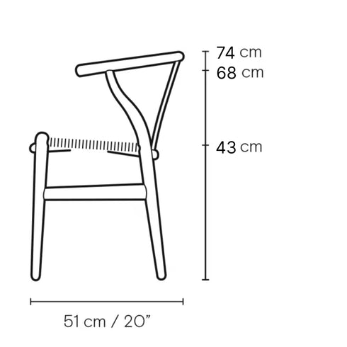 【名作と暮らす、そのはじまりに。】Yチェア CH24 ビーチ材 オイル仕上げ(シート高43cm)ナチュラルペーパーコード CARL HANSEN&SON