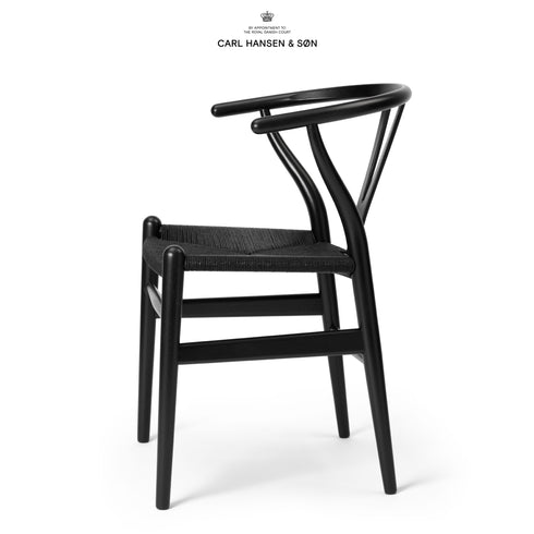 《2025数量限定・生産終了モデル》(2脚在庫あり)(新品正規品)CH24 ユーカリブラック 塗装ブラック仕上げ ブラックペーパーコード CARL HANSEN & SON