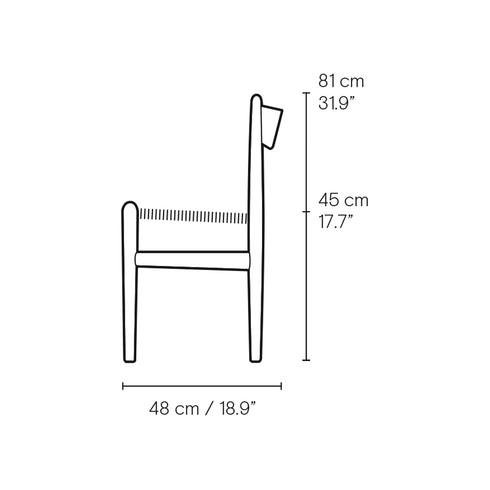 CH36 オーク材 オイル仕上げ ナチュラルペーパーコード 座面高45cm Carl Hansen&Son カールハンセン&サン 正規取扱店 正規品