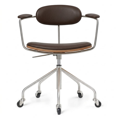 CH621SwivelChairスウィベルチェアオーク材オイル仕上げレザーTHOR306ダークブラウンCarl Hansen&Son カールハンセン&サン ハンス J・ウェグナー正規取扱店