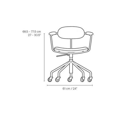 CH621SwivelChairスウィベルチェアオーク材オイル仕上げレザーTHOR306ダークブラウンCarl Hansen&Son カールハンセン&サン ハンス J・ウェグナー正規取扱店