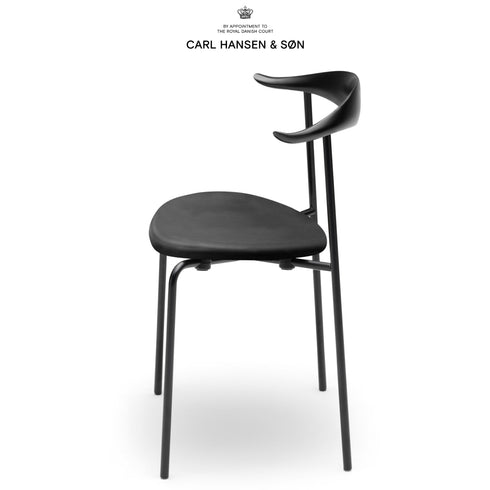 CH88P オーク材 ブラック塗装目はじき仕上ブラックフレームレザーLOKE 7150ブラック CarlHansen & Son カールハンセン&サン ハンスJウェグナー 正規取扱店