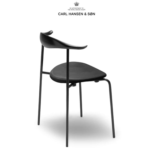 CH88P オーク材 ブラック塗装目はじき仕上ブラックフレームレザーLOKE 7150ブラック CarlHansen & Son カールハンセン&サン ハンスJウェグナー 正規取扱店
