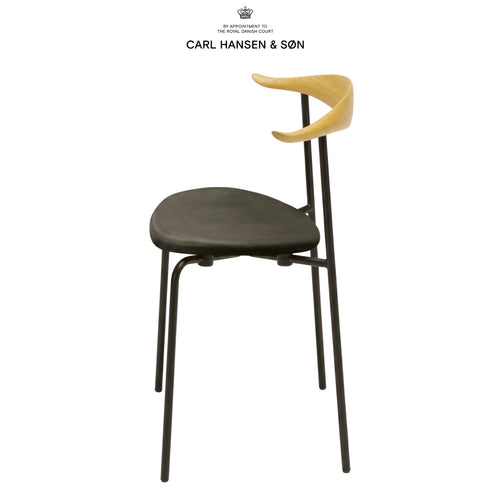 CH88P オーク材 オイル仕上 ブラックフレーム レザー LOKE 7150 ブラック Carl Hansen & Son カールハンセン&サン ハンスJ・ウェグナー 正規取扱店 正規品