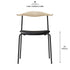 CH88P オーク ソープ仕上げ ブラックフレーム 本革 レザー LOKE 7150 黒 Carl Hansen & Son カールハンセン&サン ハンスJ・ウェグナー 正規取扱店 正規品