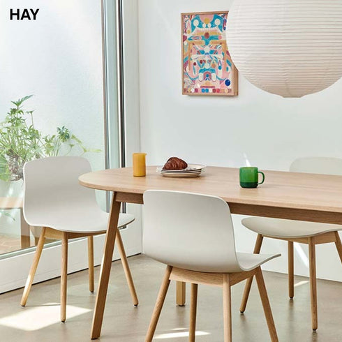 HAY(ヘイ) AAC 12 2.0 ダイニングチェア 椅子 イス 北欧 デザイン デンマーク ヒー・ウェリング 100%リサイクルプラスチック 木製脚 オーク 天然木 おしゃれ