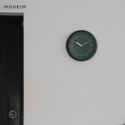 掛け時計 MOHEIM HORN モヘイム ホーン 北欧 壁掛け時計 おしゃれ 静音 モダン シンプル 日本製 燕三条 ヘラ絞り 28cm ウォールクロック デザイナーズ ギフト