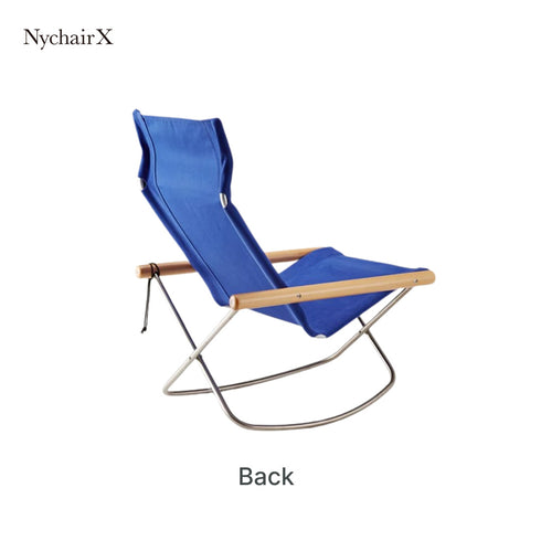 Nychair X Rocking(ニーチェアX ロッキング)日本製 デザイナーズ 椅子 折りたたみ 揺れる 椅子 倉敷帆布 軽量 1人掛け チェア 木製 室内 キャンプ<正規品>