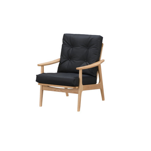 MARUNI60 フレームチェア ハイバックタイプ 1シーター 両肘 オーク材 ウレタン塗装