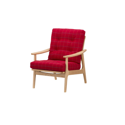 MARUNI60 フレームチェア ハイバックタイプ 1シーター 両肘 オーク材 ウレタン塗装