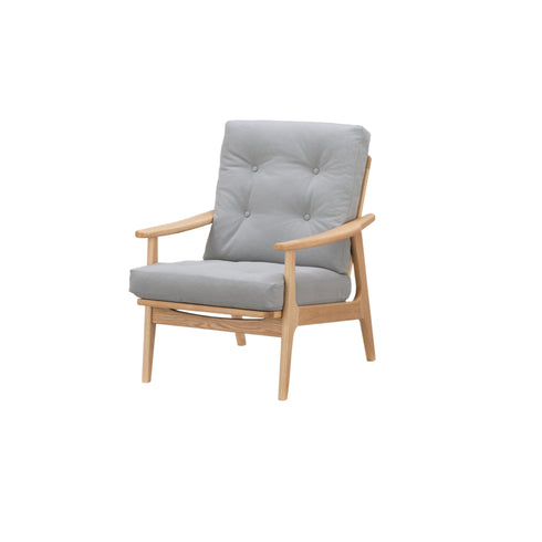 MARUNI60 フレームチェア ハイバックタイプ 1シーター 両肘 オーク材 ウレタン塗装