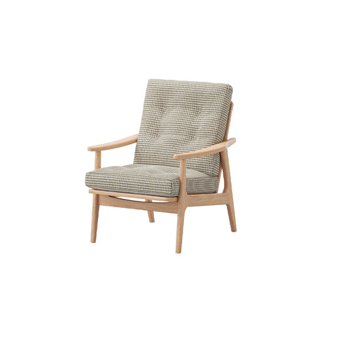 MARUNI60 フレームチェア ハイバックタイプ 1シーター 両肘 オーク材 ウレタン塗装