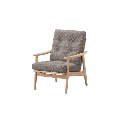 MARUNI60 フレームチェア ハイバックタイプ 1シーター 両肘 オーク材 ウレタン塗装