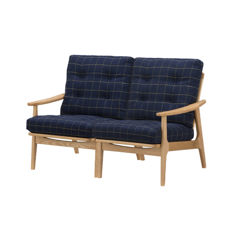 MARUNI60 フレームチェア ハイバックタイプ 2シーター 両肘 オーク材 ウレタン塗装