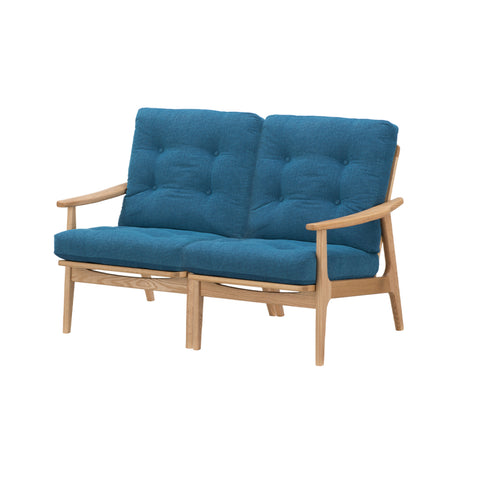 MARUNI60 フレームチェア ハイバックタイプ 2シーター 両肘 オーク材 ウレタン塗装