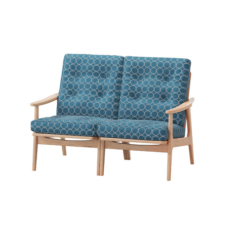 MARUNI60 フレームチェア ハイバックタイプ 2シーター 両肘 オーク材 ウレタン塗装