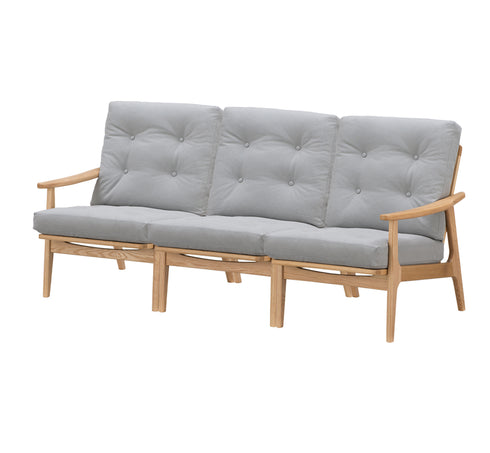 MARUNI60 フレームチェア ハイバックタイプ 3シーター 両肘 オーク材 ウレタン塗装