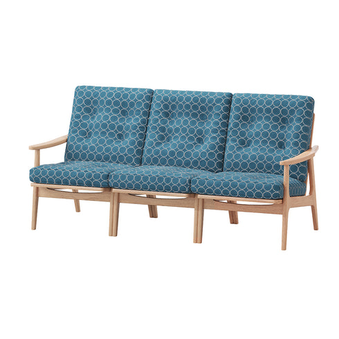 MARUNI60 フレームチェア ハイバックタイプ 3シーター 両肘 オーク材 ウレタン塗装