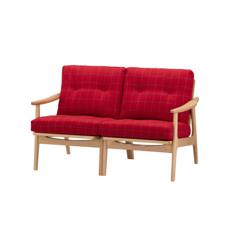 MARUNI60 フレームチェア オリジナルタイプ 2シーター 両肘 オーク材 ウレタン塗装