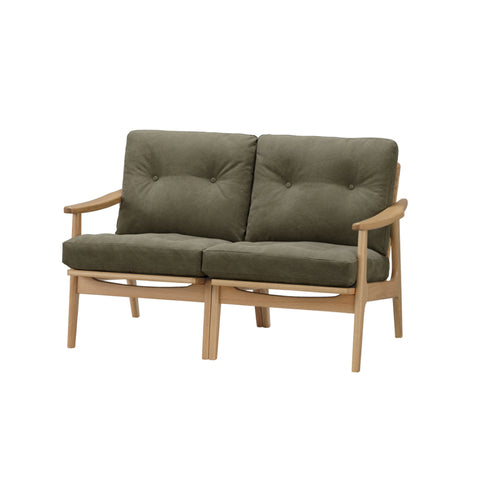 MARUNI60 フレームチェア オリジナルタイプ 2シーター 両肘 オーク材 ウレタン塗装