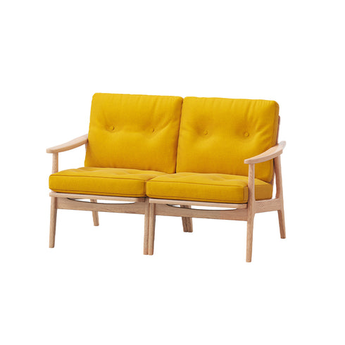 MARUNI60 フレームチェア オリジナルタイプ 2シーター 両肘 オーク材 ウレタン塗装