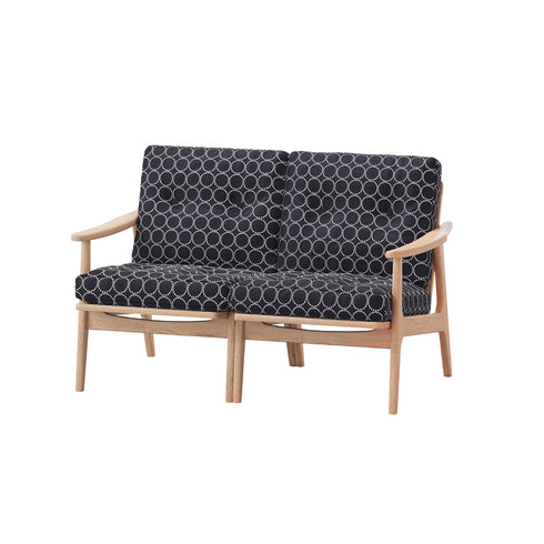 MARUNI60 フレームチェア オリジナルタイプ 2シーター 両肘 オーク材 ウレタン塗装