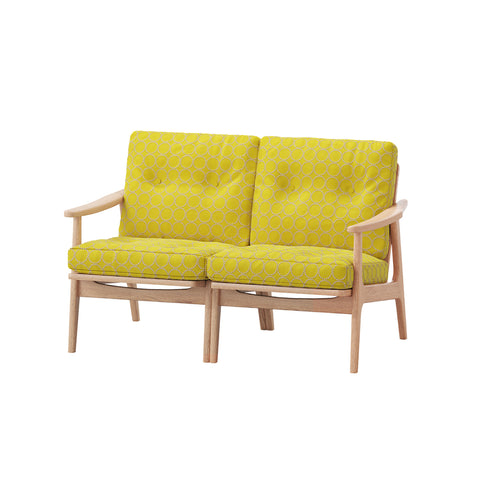 MARUNI60 フレームチェア オリジナルタイプ 2シーター 両肘 オーク材 ウレタン塗装