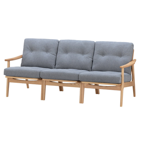 MARUNI60 フレームチェア オリジナルタイプ 3シーター 両肘 オーク材 ウレタン塗装