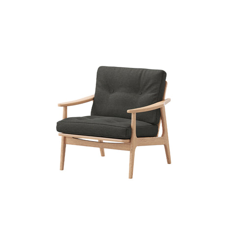 MARUNI60 フレームチェア ワイドタイプ 1シーター 両肘 オーク材 ウレタン塗装