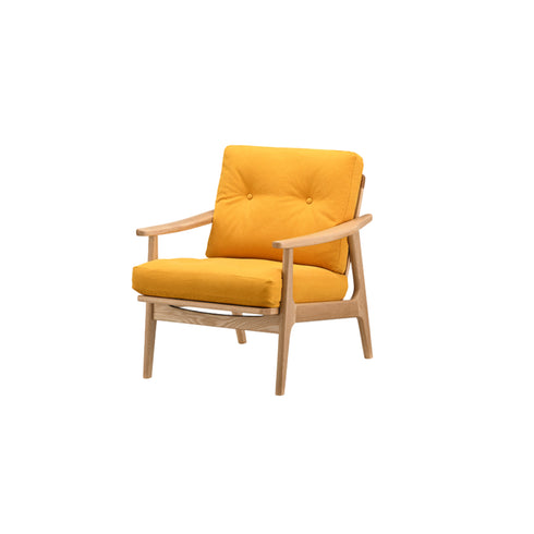 MARUNI60 フレームチェア ワイドタイプ 1シーター 両肘 オーク材 ウレタン塗装