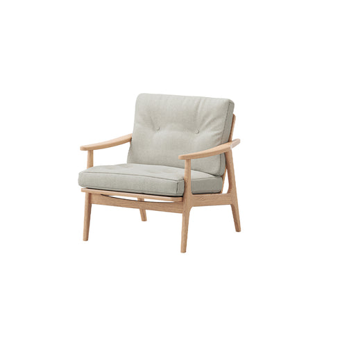 MARUNI60 フレームチェア ワイドタイプ 1シーター 両肘 オーク材 ウレタン塗装