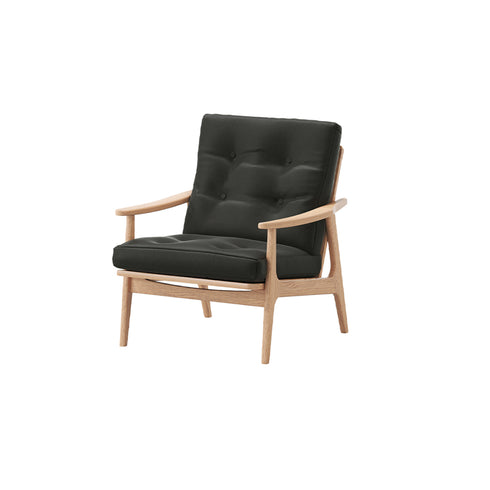 MARUNI60 フレームチェア ワイドハイバックタイプ 1シーター 両肘 オーク材 ウレタン塗装