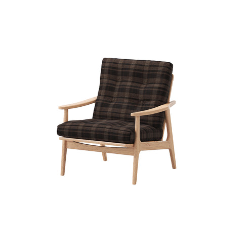 MARUNI60 フレームチェア ワイドハイバックタイプ 1シーター 両肘 オーク材 ウレタン塗装