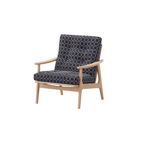 MARUNI60 フレームチェア ワイドハイバックタイプ 1シーター 両肘 オーク材 ウレタン塗装