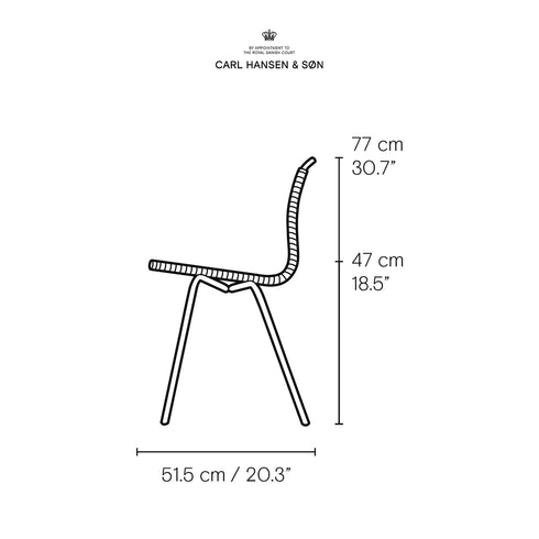 PK1 チェア ブラックフレーム ポール・ケアホルム ナチュラルペーパーコード カール・ハンセン&サン Carl Hansen & Son 正規取扱店 正規品
