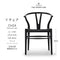 Yチェア 日本仕様 SH43cm CH24 SOFT ビーチ材 ソフトブラック ブラックペーパーコード カールハンセン&サン Carl Hansen & Son ハンスJ・ウェグナー 正規取扱店 北欧 ダイニングチェア