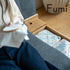 Fumi(フミ)ながら時間を楽しむソファ（標準生地・ペット対応生地）ローソファにもなる 収納箱、クッション付  カバーリングソファ 手洗い可＜開梱設置無料＞