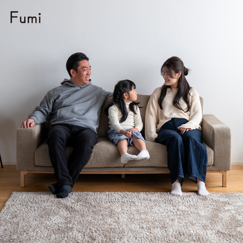 Fumi(フミ)飽きないソファ（標準生地・ペット対応生地）耐久性があり、座り心地、使いやすさにこだわったソファ。クッション付 カバーリングソファ 手洗い可＜開梱設置無料＞