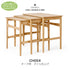 【名作と暮らす、そのはじまりに。】CH004 Nesting Tables オーク材 オイル仕上げ  Carl Hansen&Son カール・ハンセン＆サン ハンス J. ウェグナー 正規取扱店