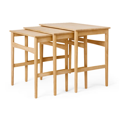 【名作と暮らす、そのはじまりに。】CH004 Nesting Tables オーク材 オイル仕上げ  Carl Hansen&Son カール・ハンセン＆サン ハンス J. ウェグナー 正規取扱店