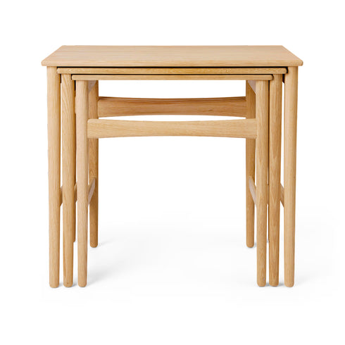 【名作と暮らす、そのはじまりに。】CH004 Nesting Tables オーク材 オイル仕上げ  Carl Hansen&Son カール・ハンセン＆サン ハンス J. ウェグナー 正規取扱店