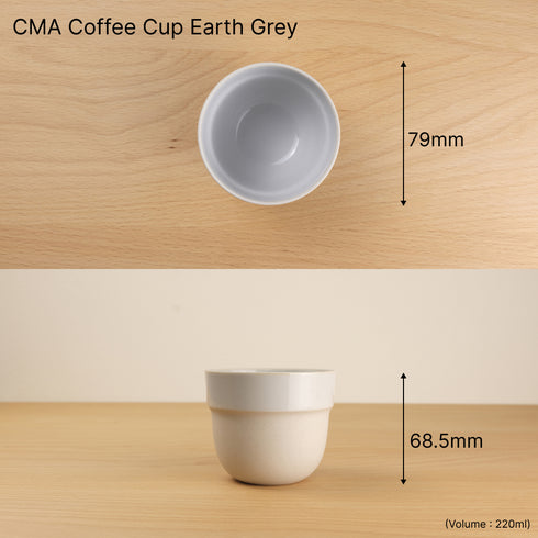 CMA Coffee Cup Earth Grey 1616/aritajapan Clay アリタジャパン クレイ コーヒーカップ セシリエ・マンツ 有田焼 シンプル ナチュラル おしゃれ