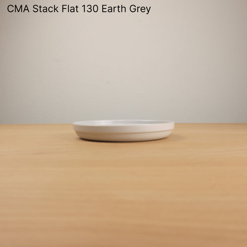 CMA Stack Flat 130 Earth Grey 1616/arita japan Clay アリタジャパン クレイ スタックフラット プレート 小皿 セシリエ・マンツ 有田焼 百田陶園 シンプル ナチュラル おしゃれ