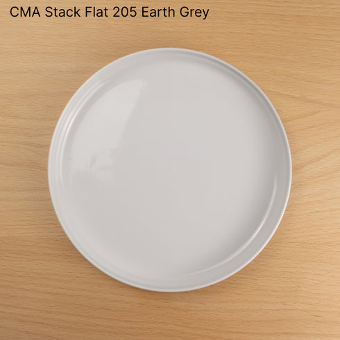 CMA Stack Flat 205 Earth Grey 1616/arita japan Clay アリタジャパン クレイ スタックフラット プレート 中皿 セシリエ・マンツ 有田焼 百田陶園 シンプル ナチュラル おしゃれ